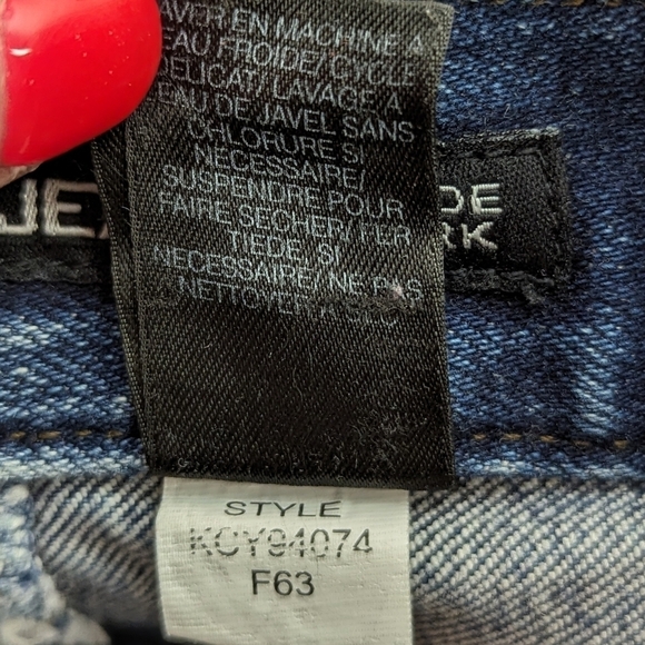 Y2K DKNY Jeans High Waist Straight Leg Denim Blue Vintage Size 8 - Picture 5 of 9